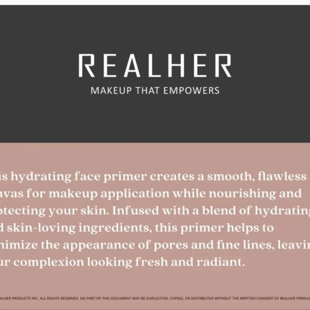 REALHER Dream Without Limits Primer (New)